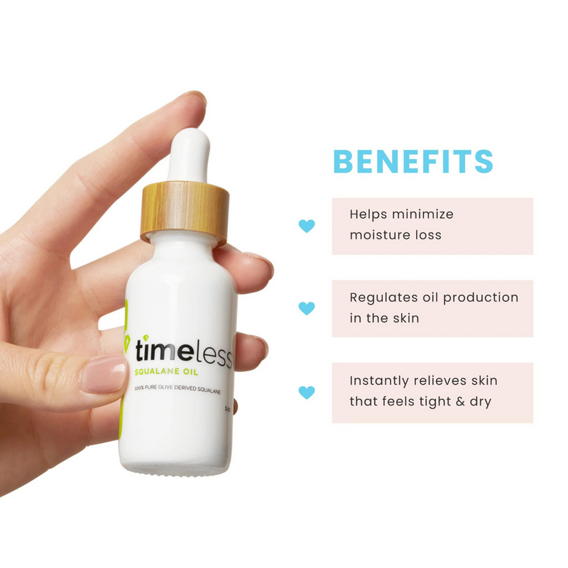 Timeless Skin Care Squalane Oil 100% Pure | The Formula Skincare